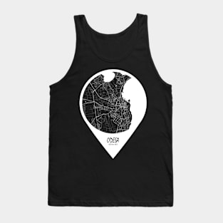 Odesa, Ukraine City Map - Travel Pin Tank Top